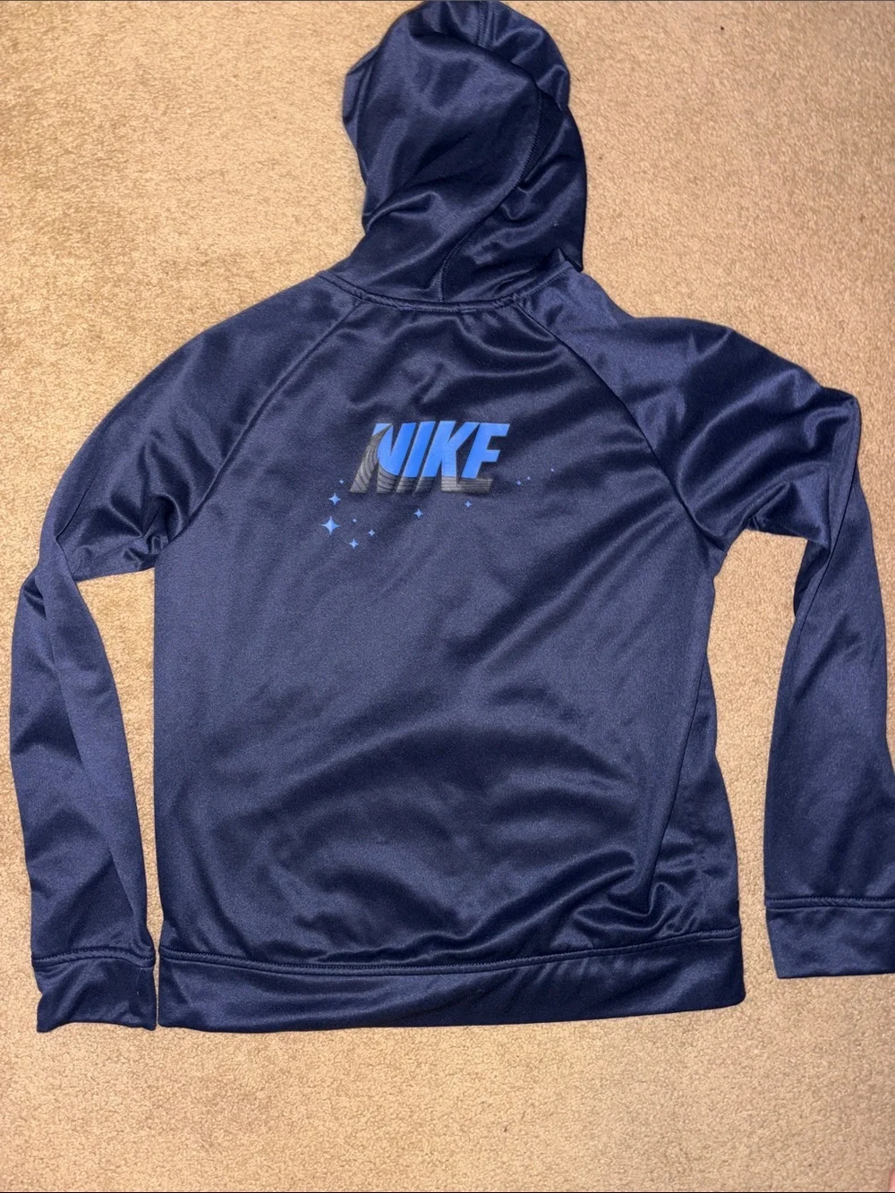 Nike Navy Blue Hooded Zip Jacket & Joggers Set